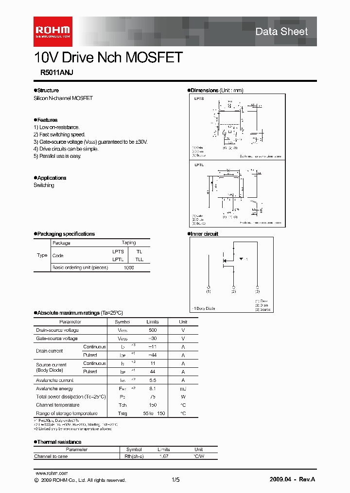 R5011ANJ_91406.PDF Datasheet
