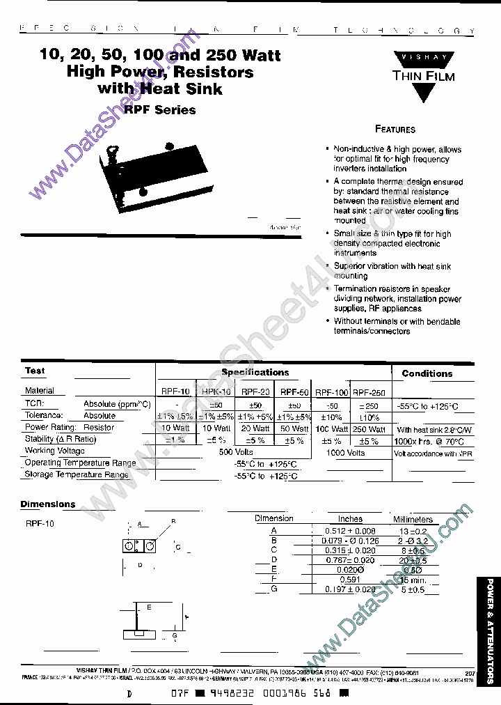 RPF-10_45301.PDF Datasheet