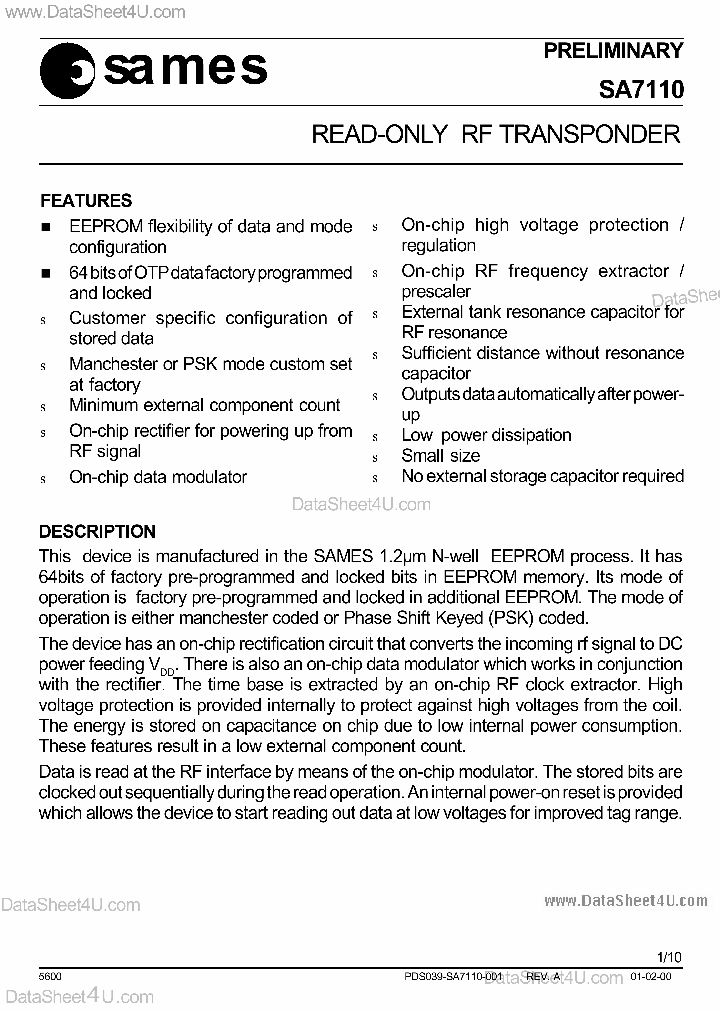 SA7110_45455.PDF Datasheet