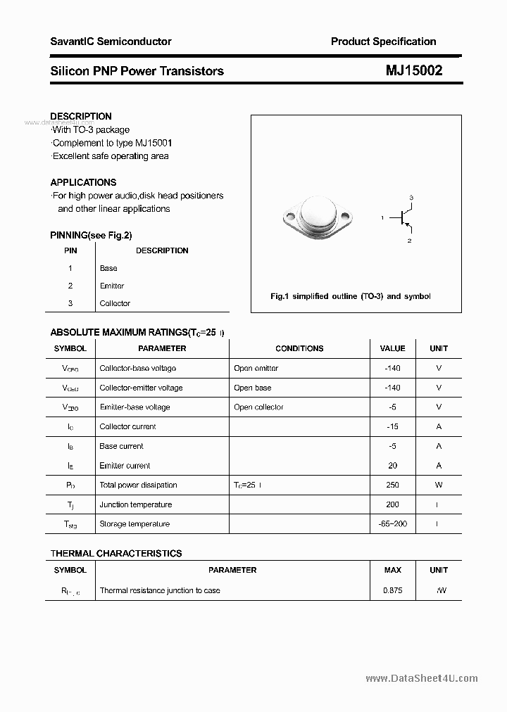 MJ15002_95047.PDF Datasheet