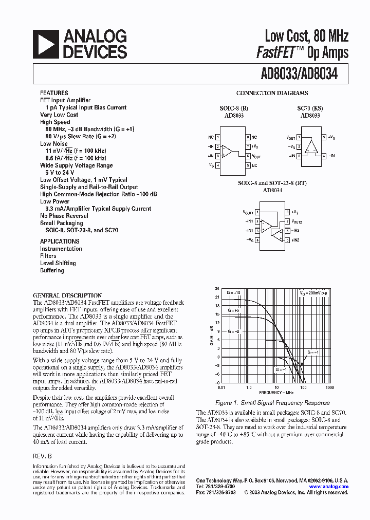 AD8034AR_95563.PDF Datasheet