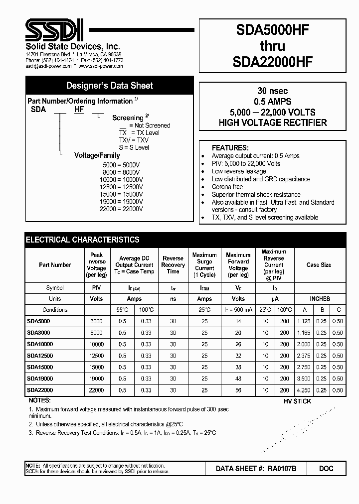 SDA5000_96181.PDF Datasheet