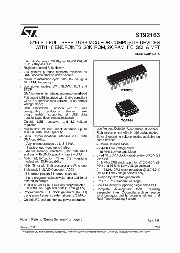 ST92163N4G0_99429.PDF Datasheet