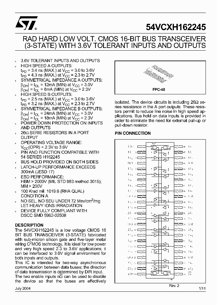 54VCXH162245_105932.PDF Datasheet