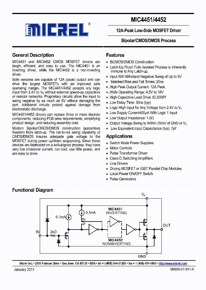 MIC4451ZT_111658.PDF Datasheet