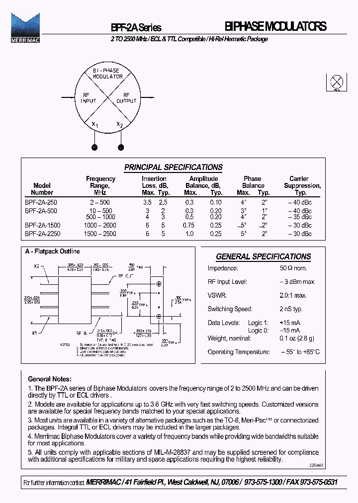 BPF-2A-500_111888.PDF Datasheet