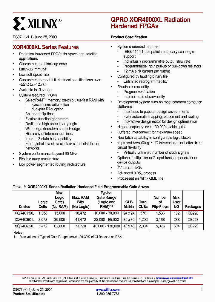 XQR4000XL_111380.PDF Datasheet