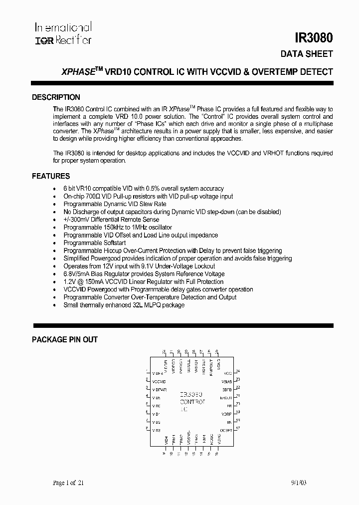 IR3080_111509.PDF Datasheet
