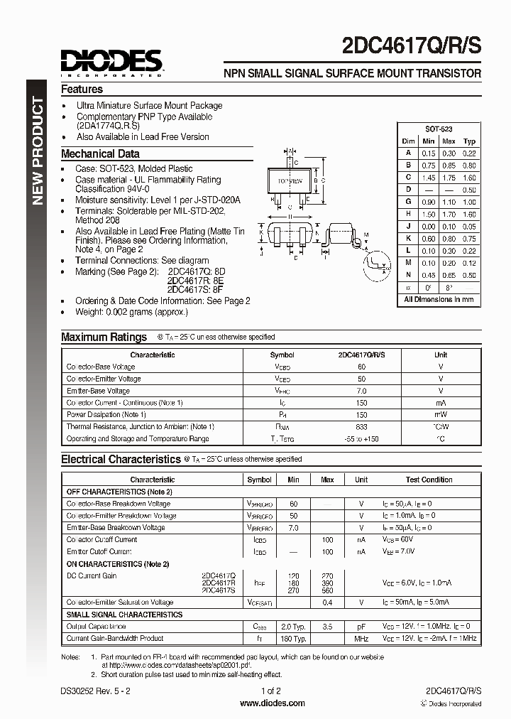 2DC4617Q_112157.PDF Datasheet