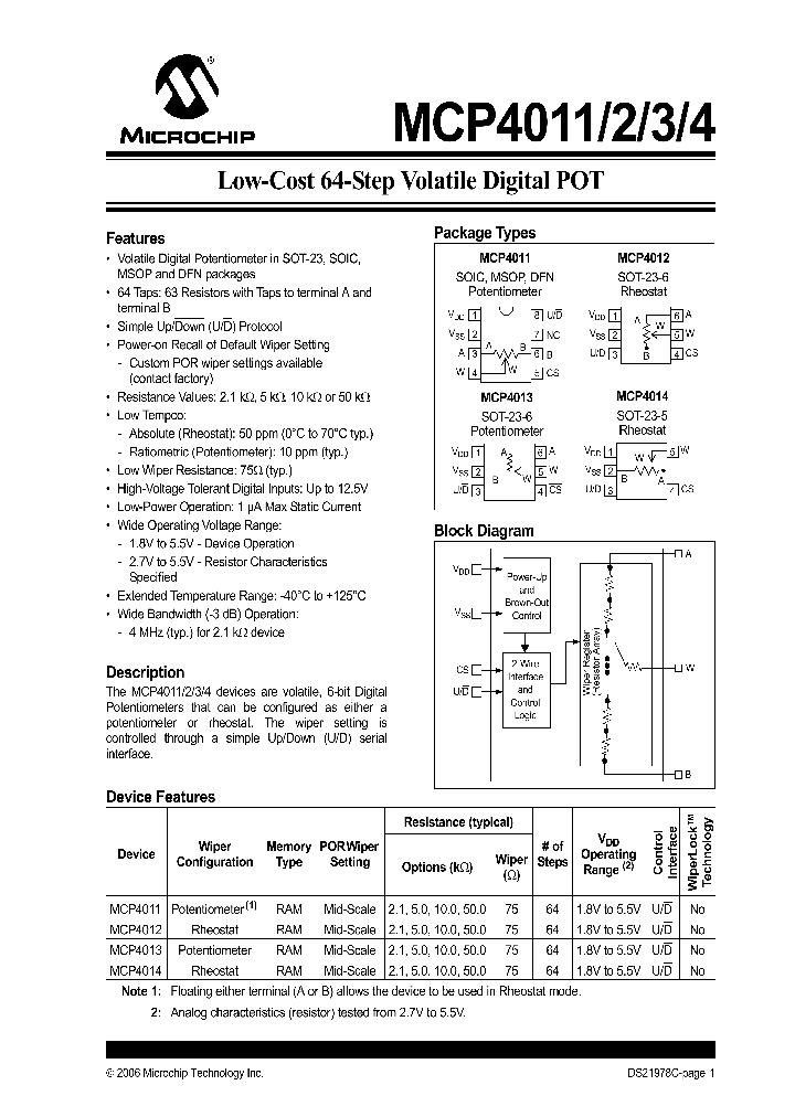 MCP4011T-503ESN_116807.PDF Datasheet