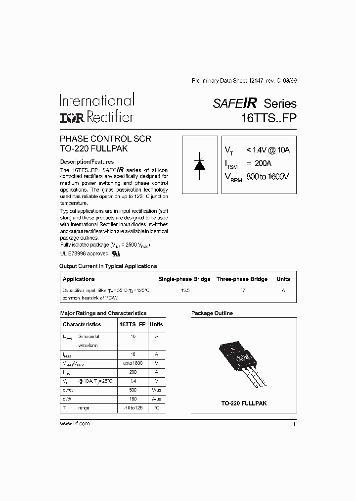 16TTS08FP_116554.PDF Datasheet