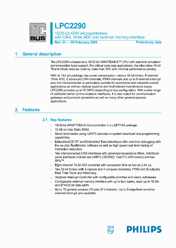LPC2290FBD144_117456.PDF Datasheet