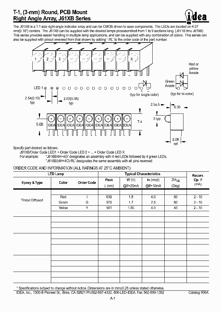 J611B-RL_101444.PDF Datasheet
