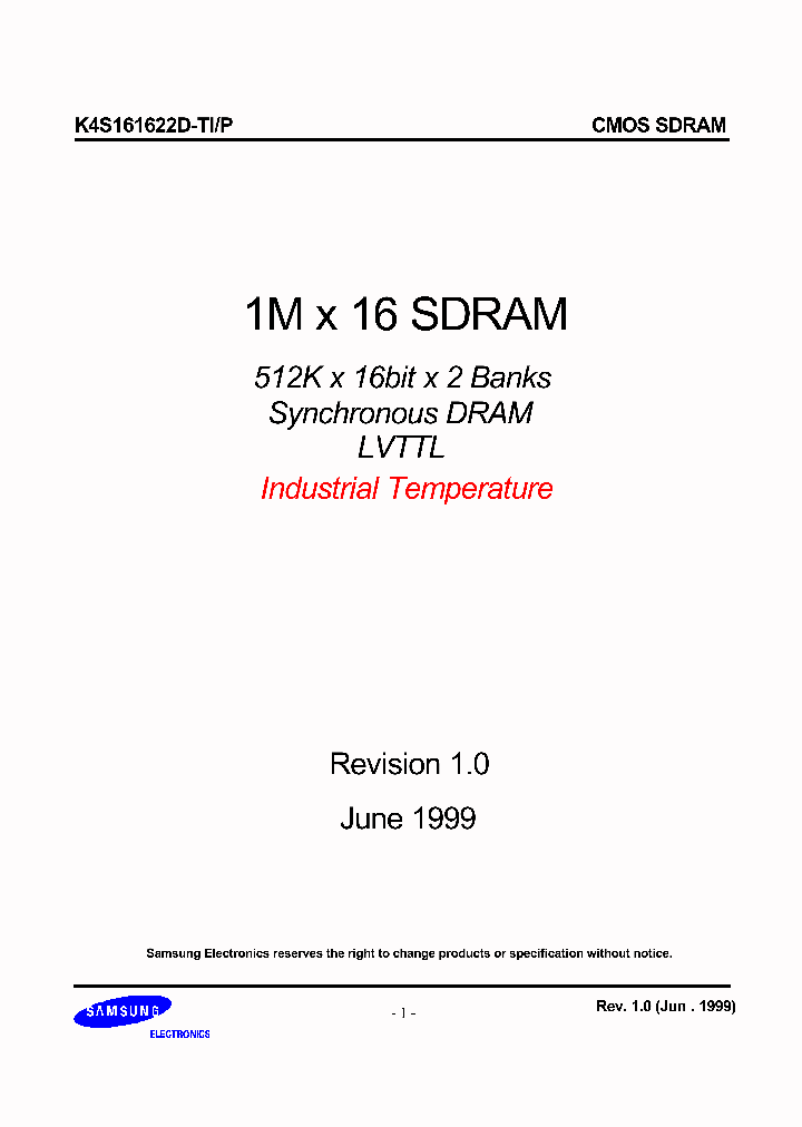 K4S161622D-TCLIP_120309.PDF Datasheet