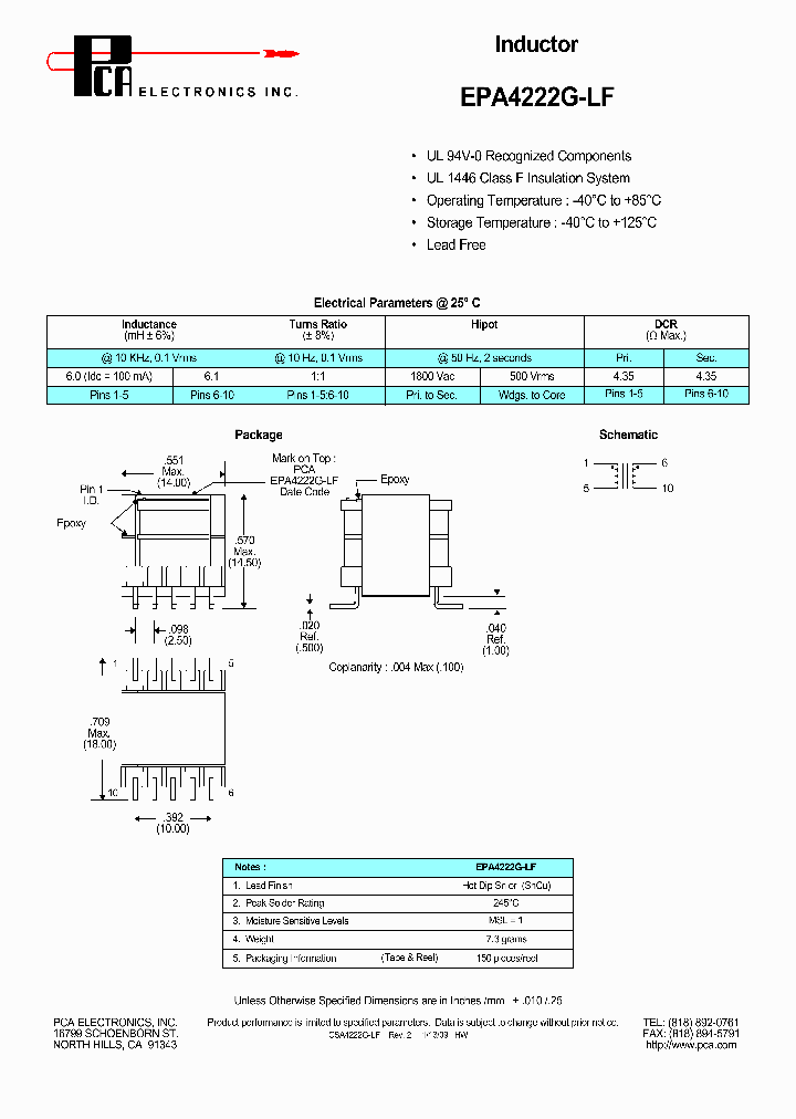 EPA4222G-LF_122502.PDF Datasheet