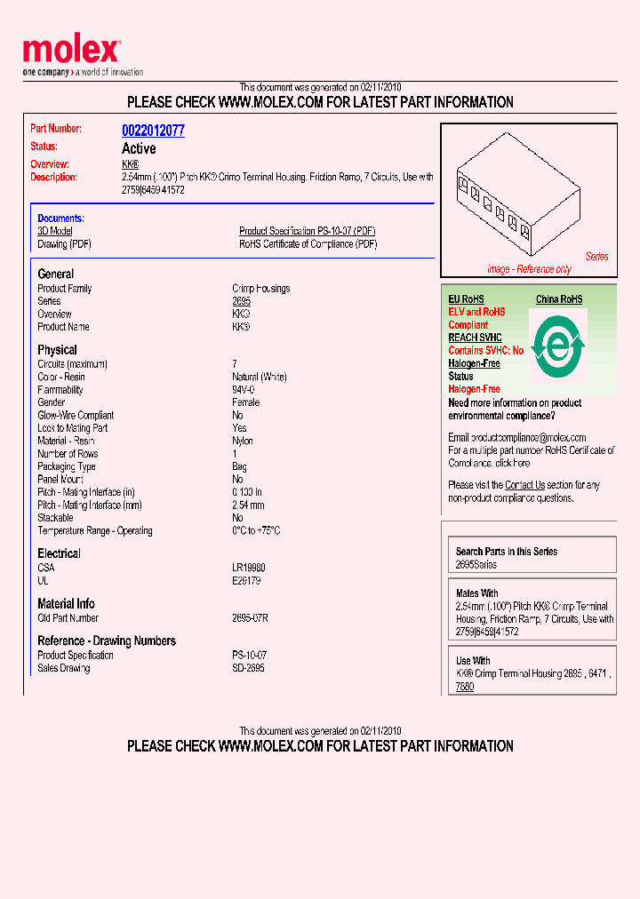 22-01-2077_102611.PDF Datasheet