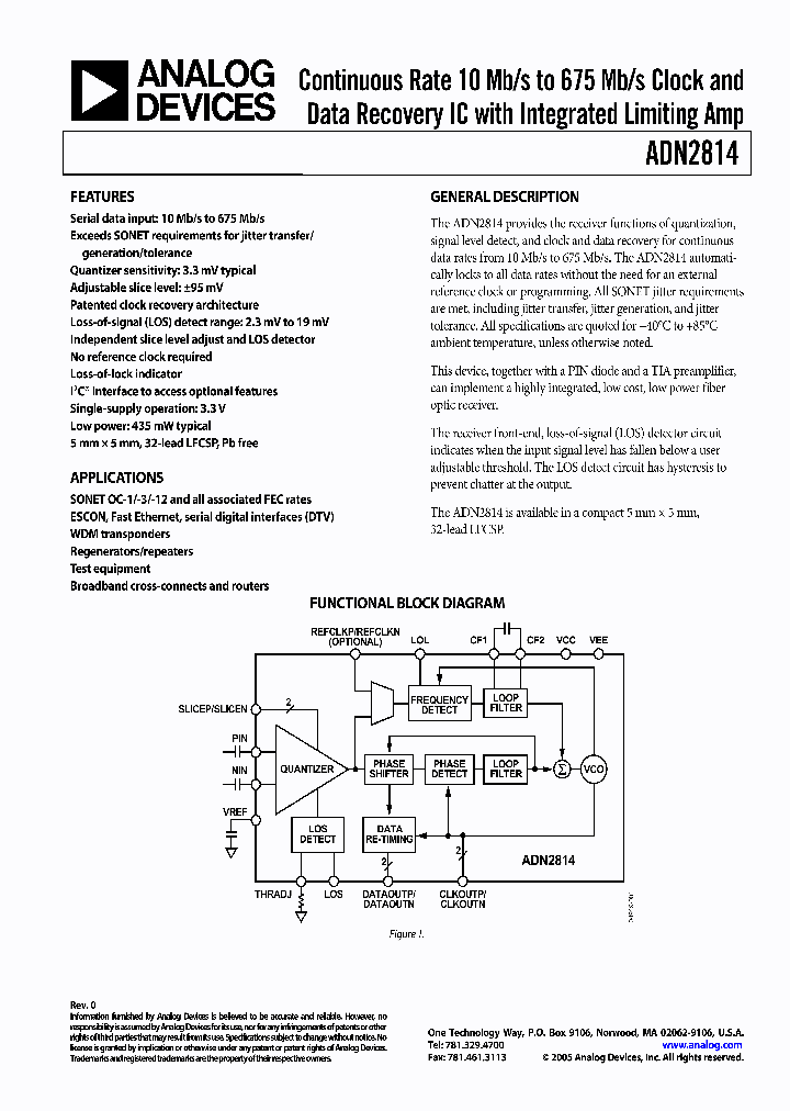 ADN2814ACPZ_103264.PDF Datasheet