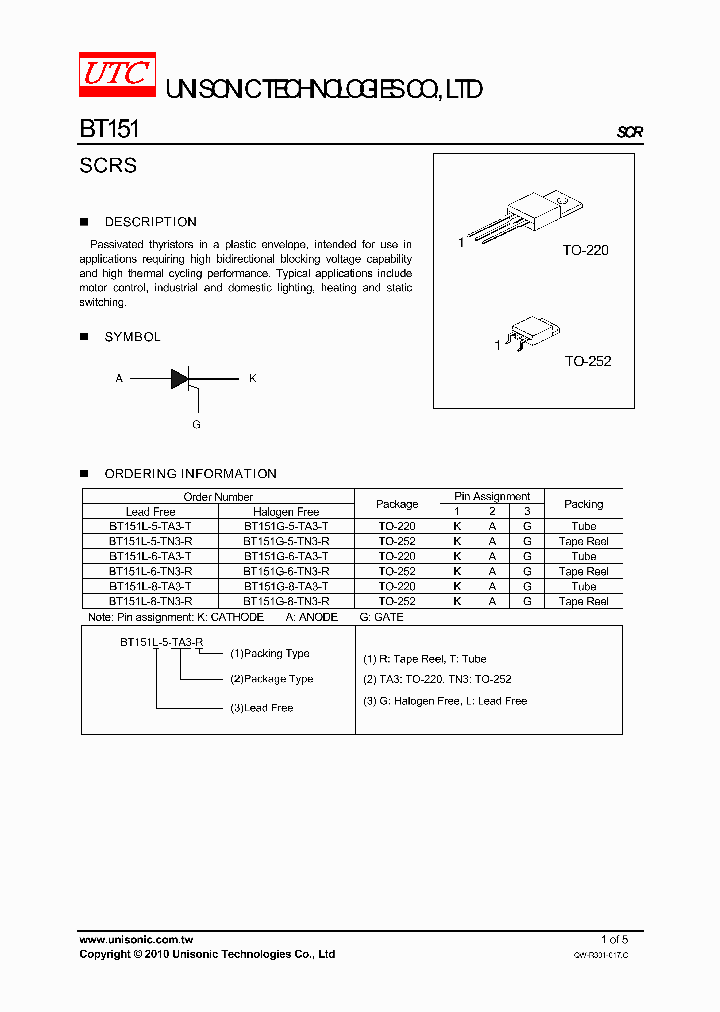 BT151G-5-TA3-T_124810.PDF Datasheet