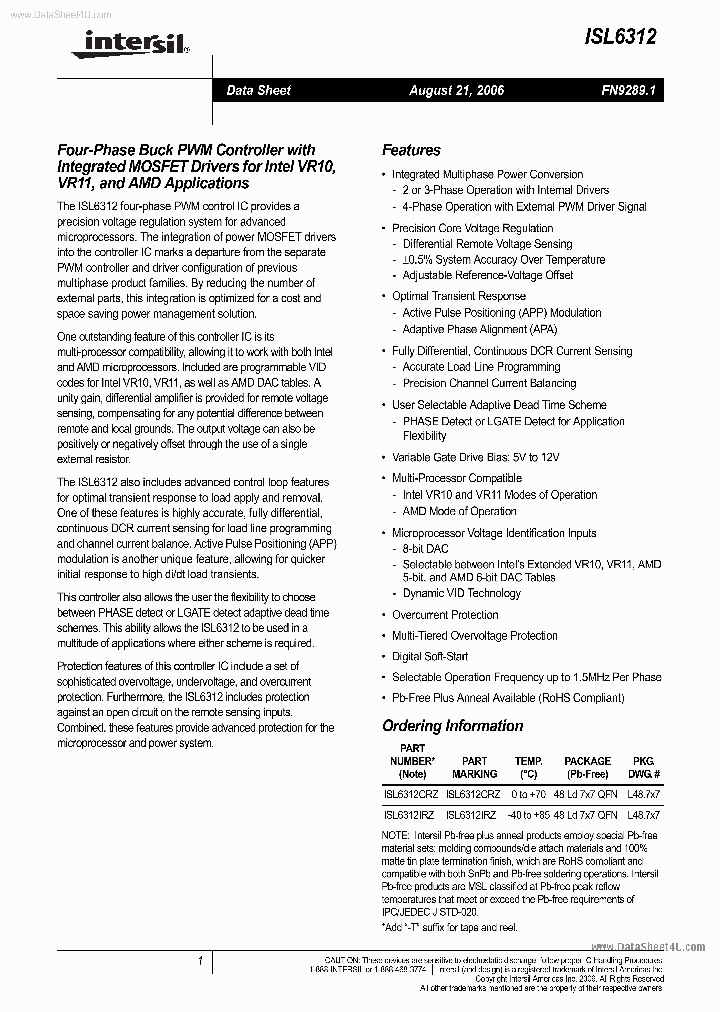 ISL6312_132763.PDF Datasheet