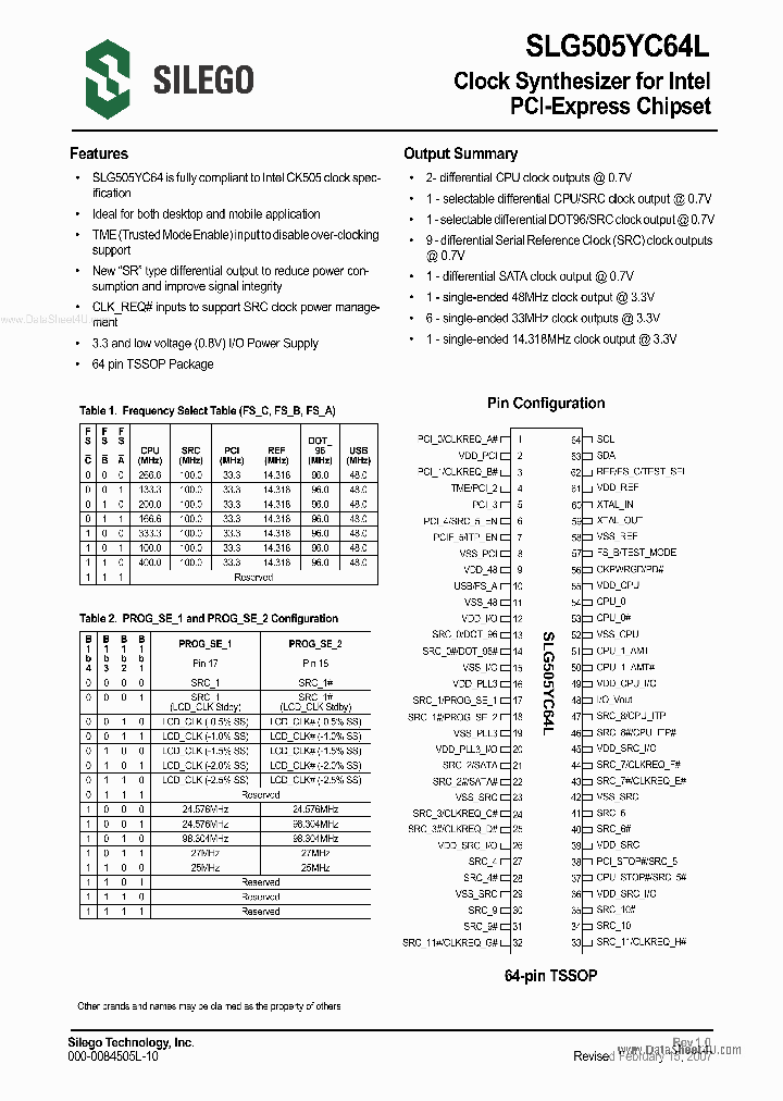 SLG505YC64L_133469.PDF Datasheet