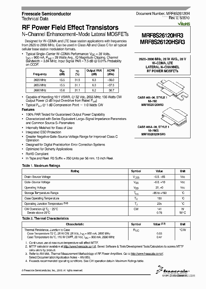 MRF8S26120HR3_133793.PDF Datasheet