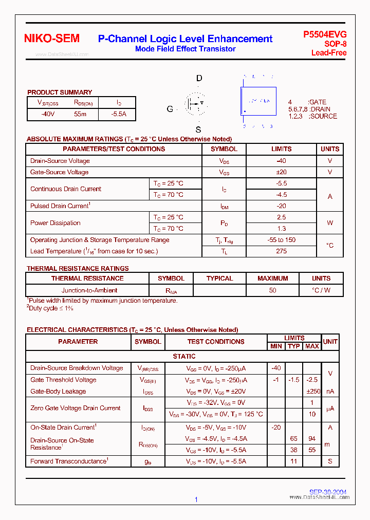P5504EVG_133265.PDF Datasheet