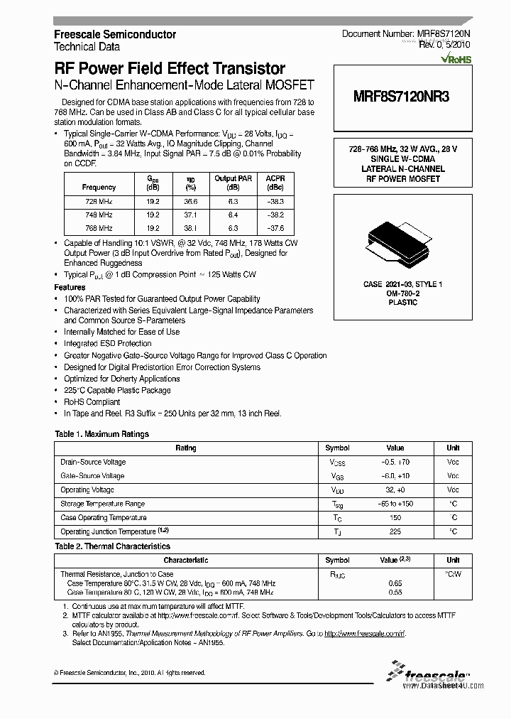 MRF8S7120NR3_133794.PDF Datasheet