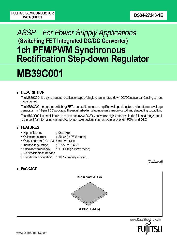 MB39C001_133935.PDF Datasheet