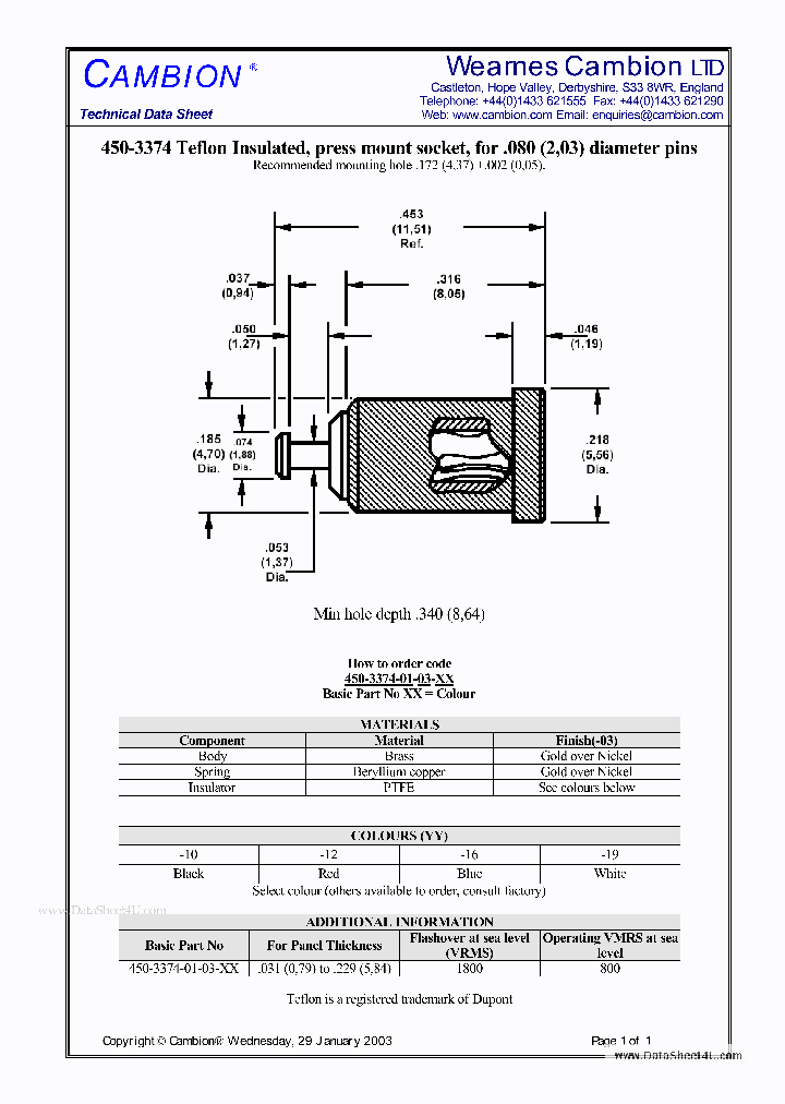 450-3374_134210.PDF Datasheet