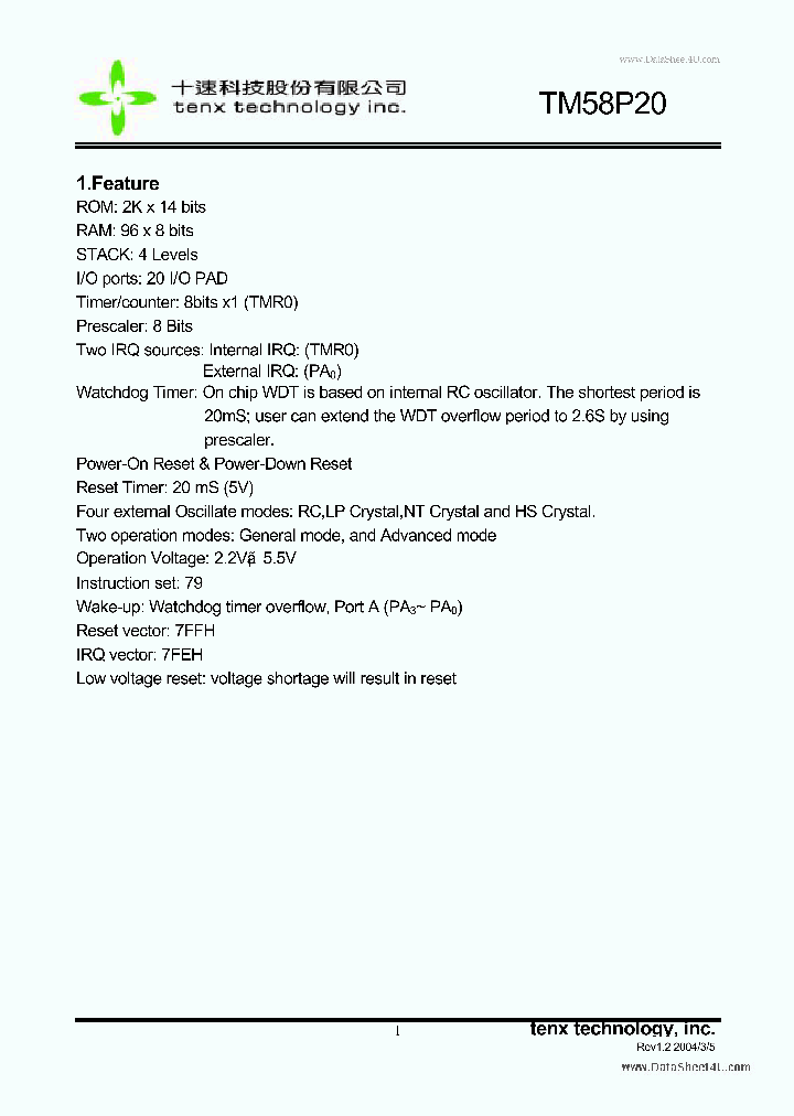 TM58P20_134085.PDF Datasheet
