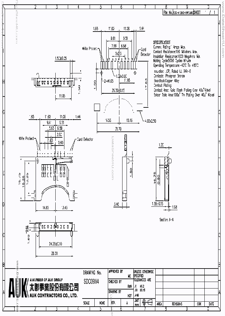 SDC09W4_134468.PDF Datasheet