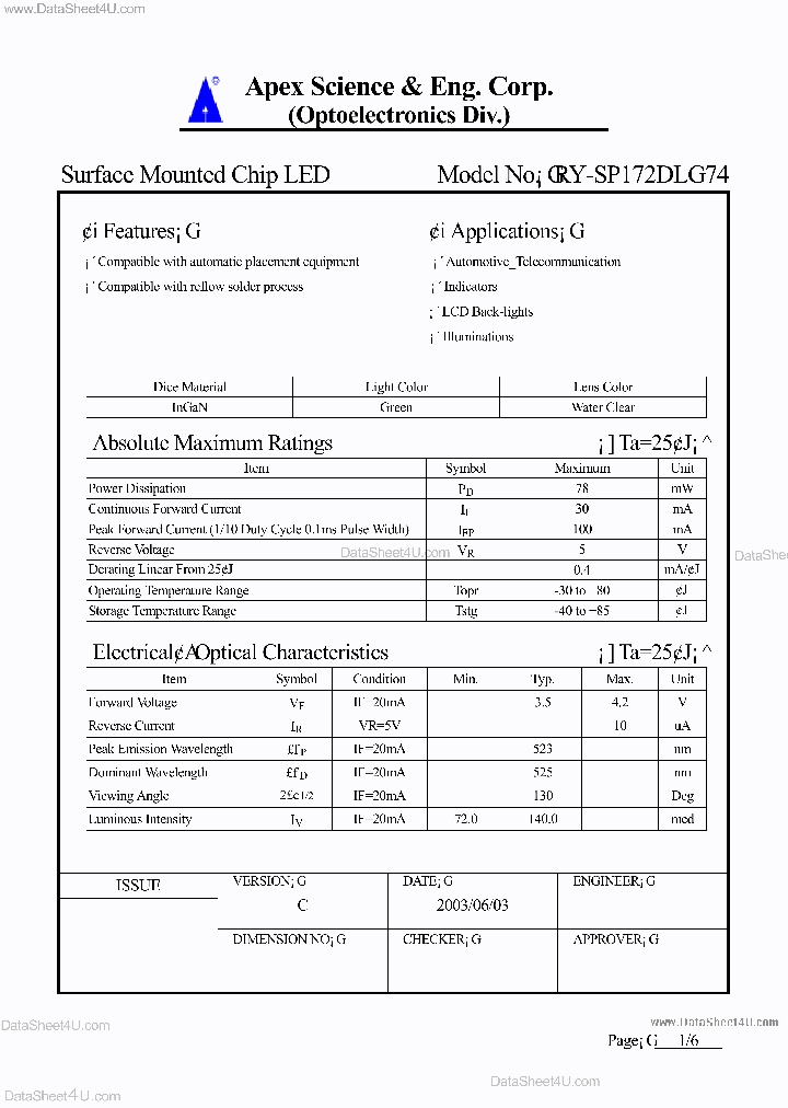 RY-SP172DLG74_134535.PDF Datasheet