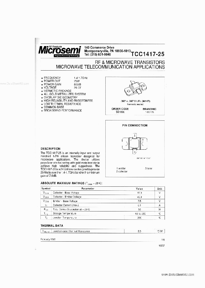 TCC1417-25_136191.PDF Datasheet