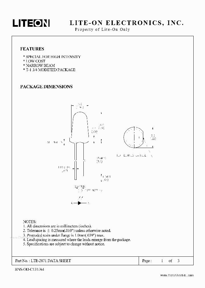 LTE-2871_137793.PDF Datasheet