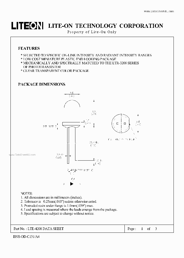 LTE-4208_137808.PDF Datasheet