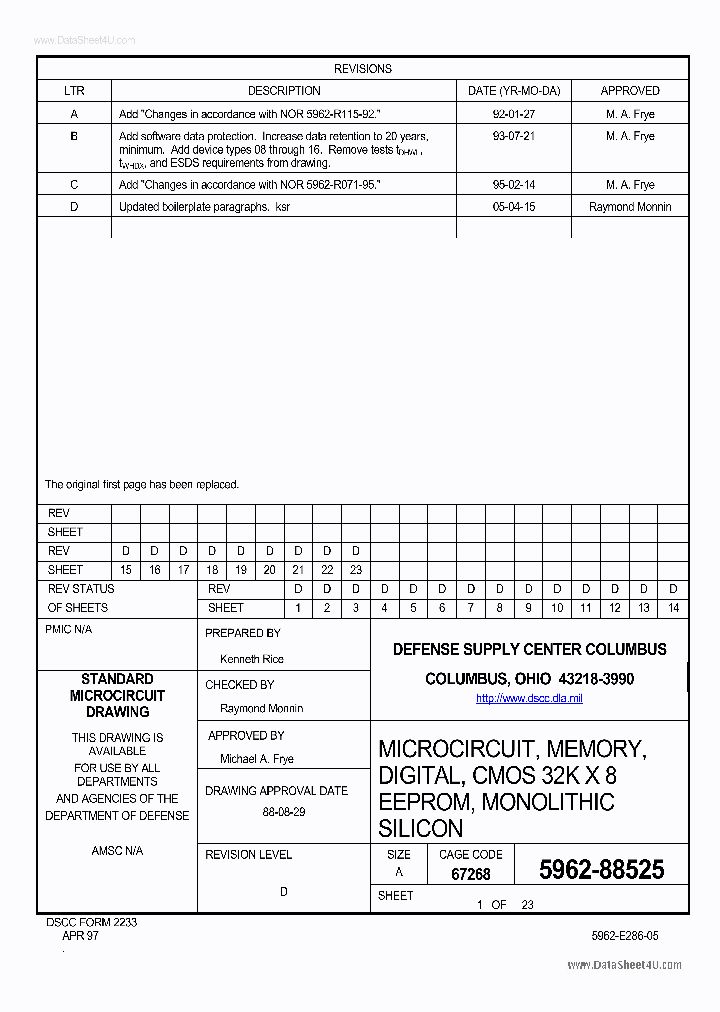 5962-88525_137851.PDF Datasheet