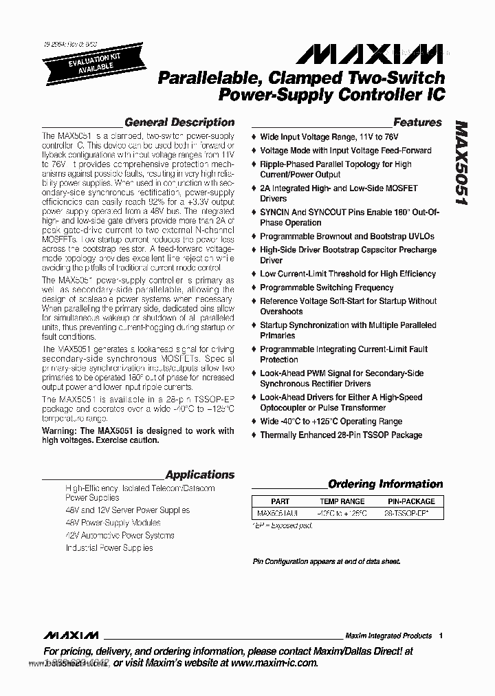MAX5051_138279.PDF Datasheet