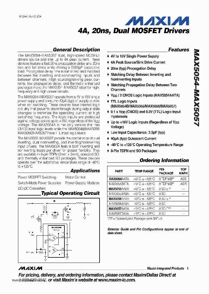 MAX5054_138281.PDF Datasheet