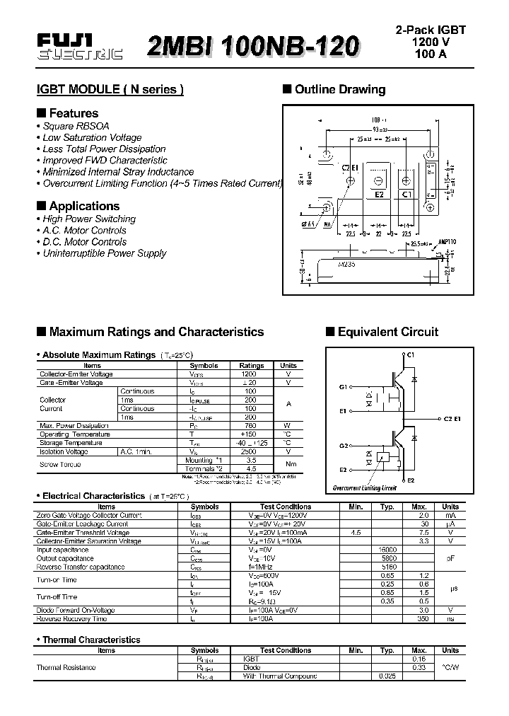 2MBI100NB-120_138807.PDF Datasheet