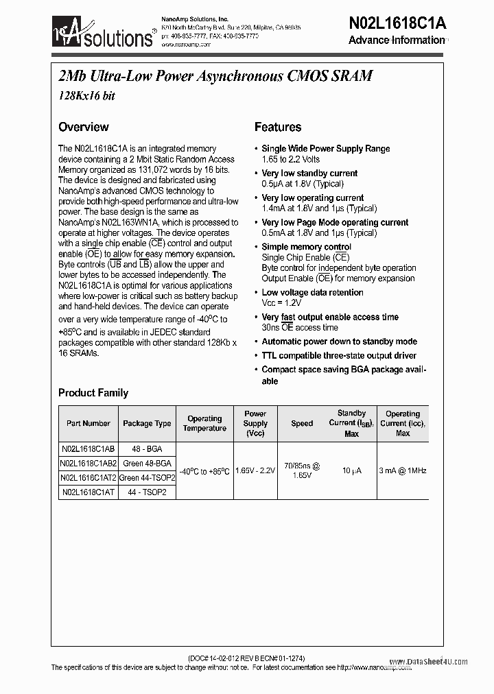 N02L1618C1A_139145.PDF Datasheet