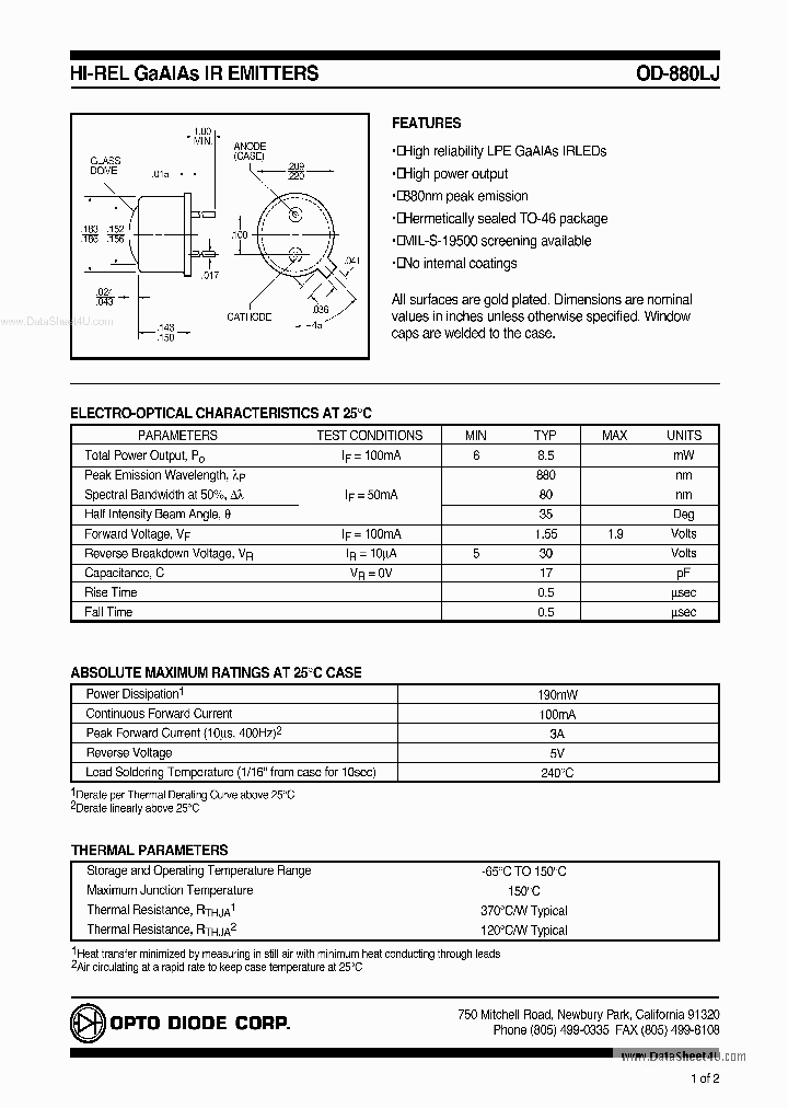 OD-880LJ_139424.PDF Datasheet