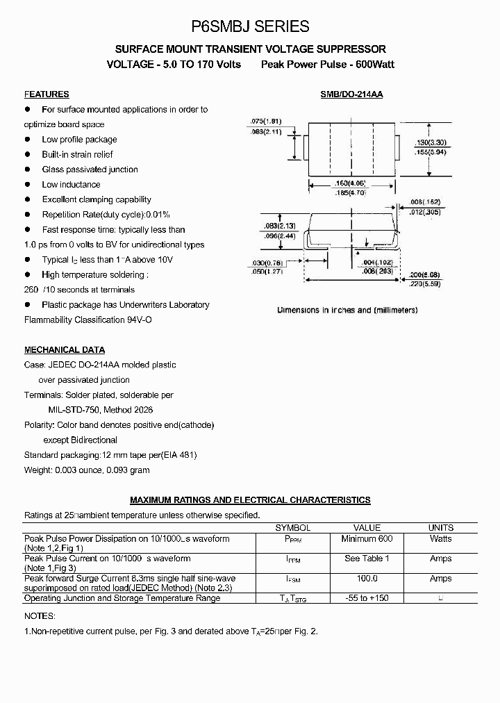 P6SMBJ80_147647.PDF Datasheet