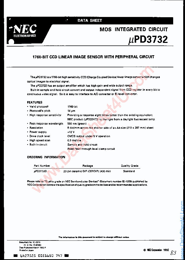 UPD3732_139389.PDF Datasheet