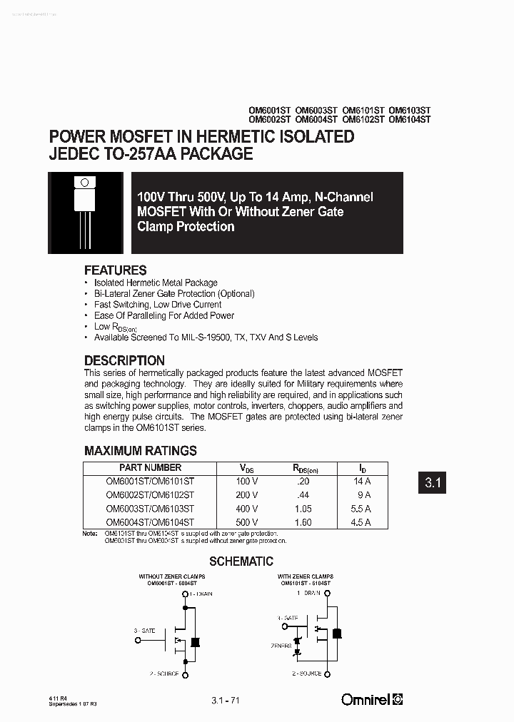 OM6001ST_139852.PDF Datasheet
