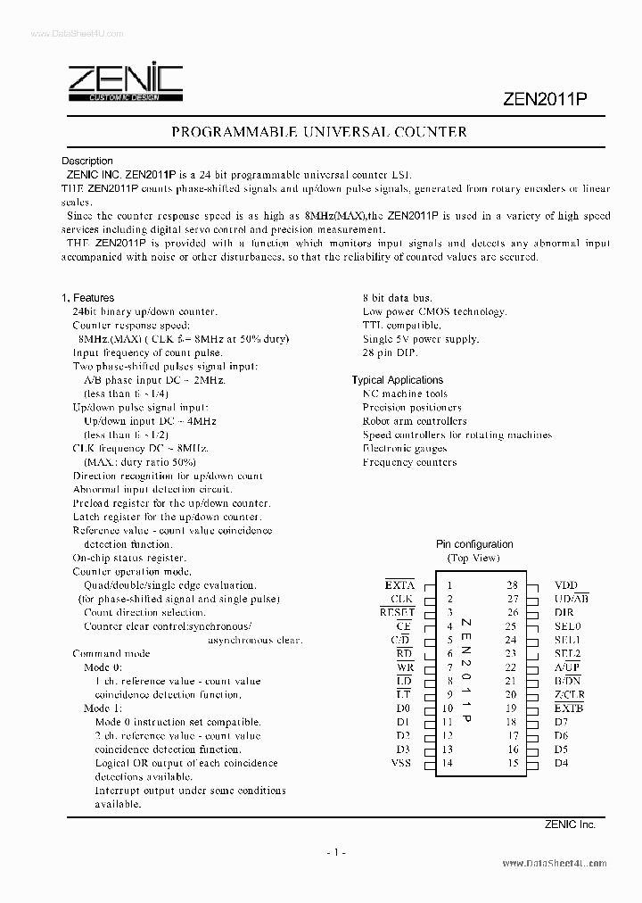 ZEN2011P_139979.PDF Datasheet