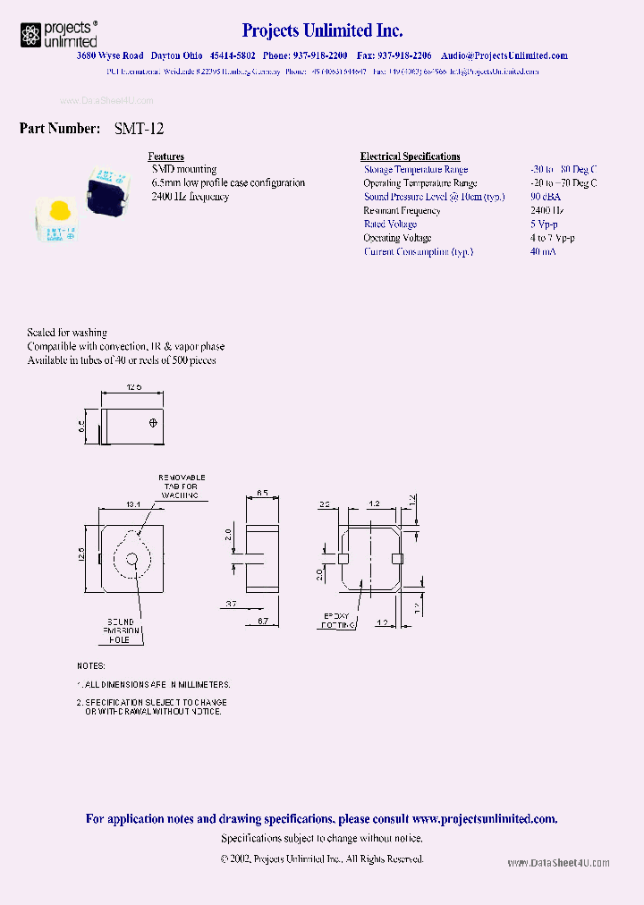 SMT-12_140453.PDF Datasheet
