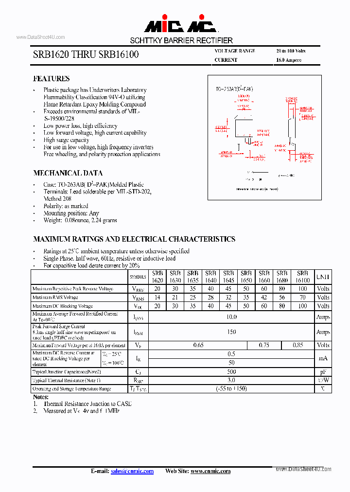 SRB16100_140605.PDF Datasheet
