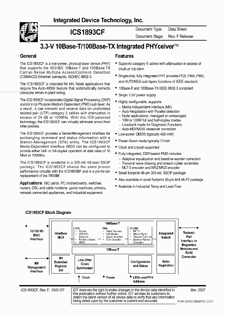ICS1893CF_141852.PDF Datasheet