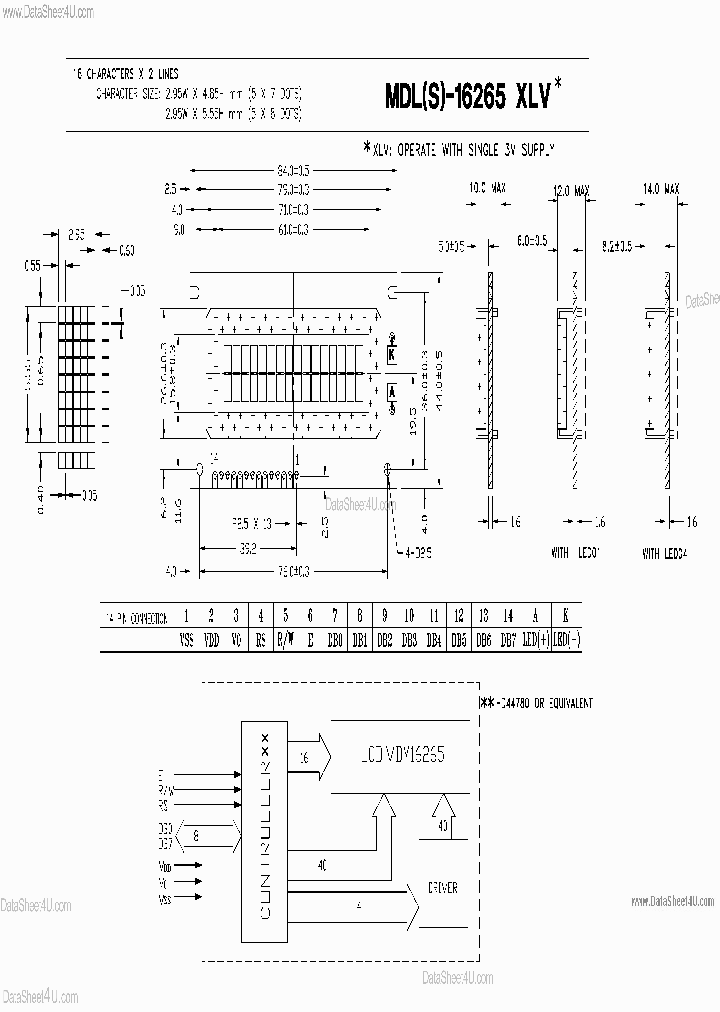 MDL-16265XLV_142999.PDF Datasheet