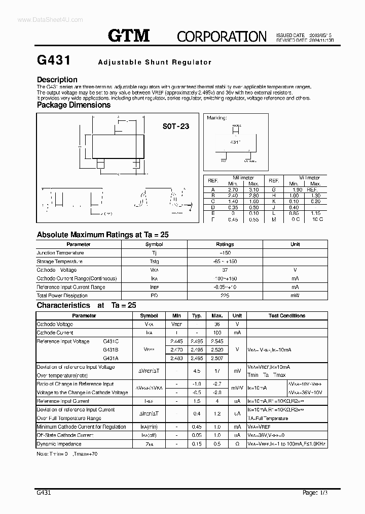 G431_145098.PDF Datasheet